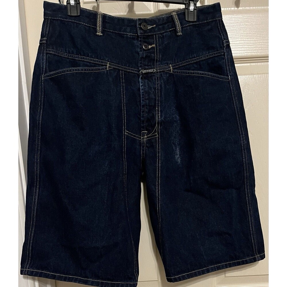 VTG Marithe Francois Girbaud Denim Shorts Mens 30" Blue Baggy Skater Y2K Jorts